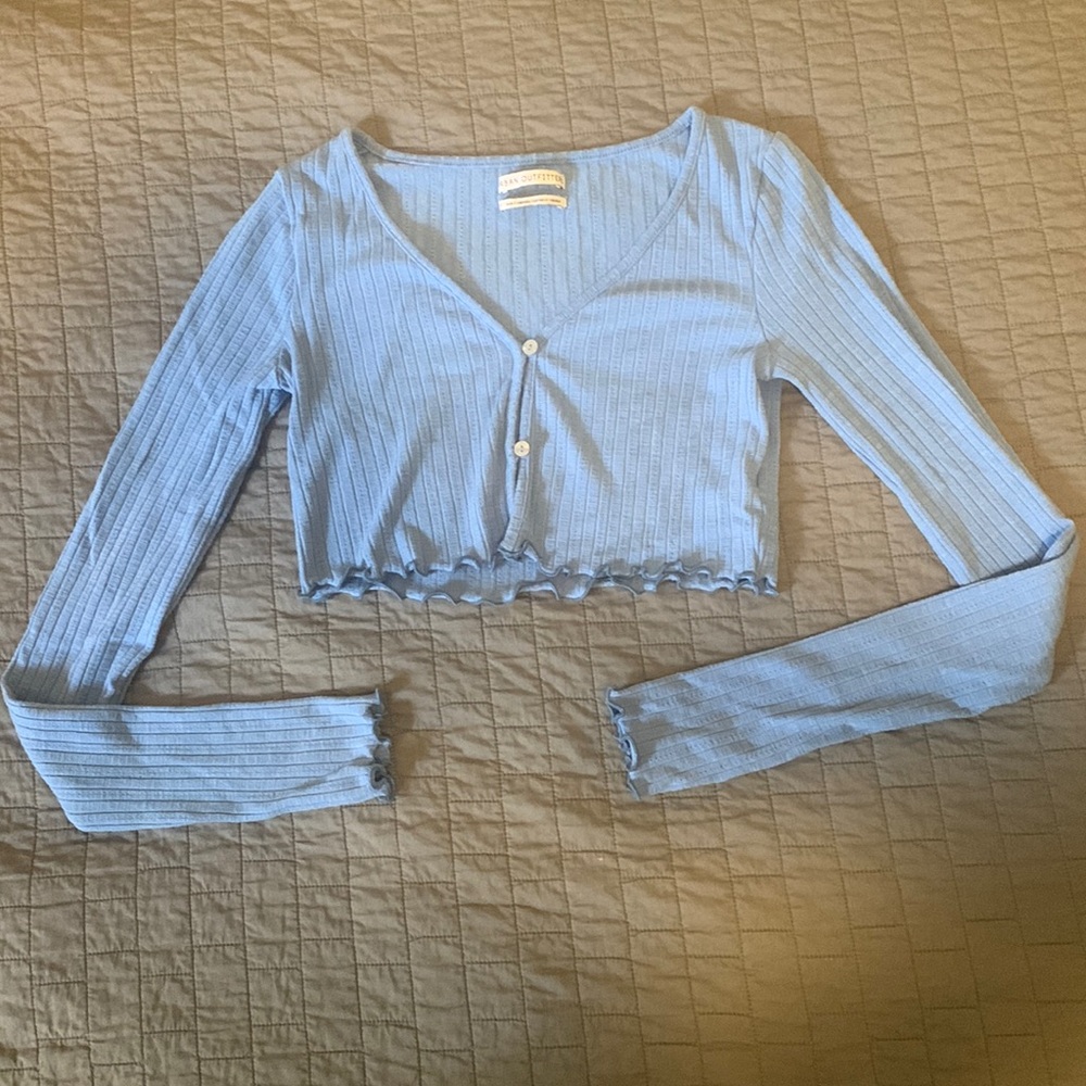 Urban outfitters button crop top